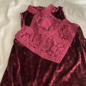 A cute velvet purple tank-top!